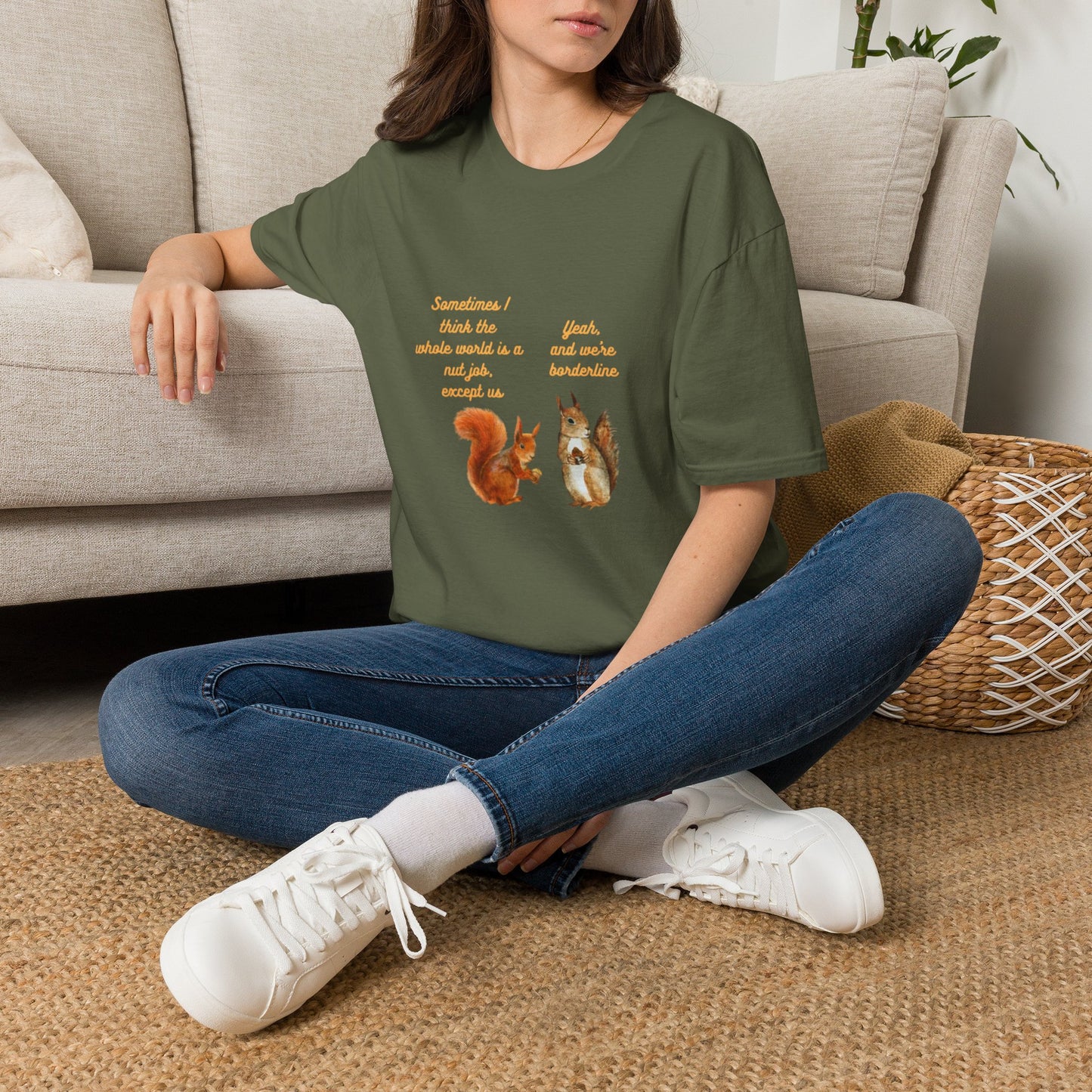 Squirrel Friends – Cute Squirrel Graphic T-Shirt for Gardeners & Nature Lovers
