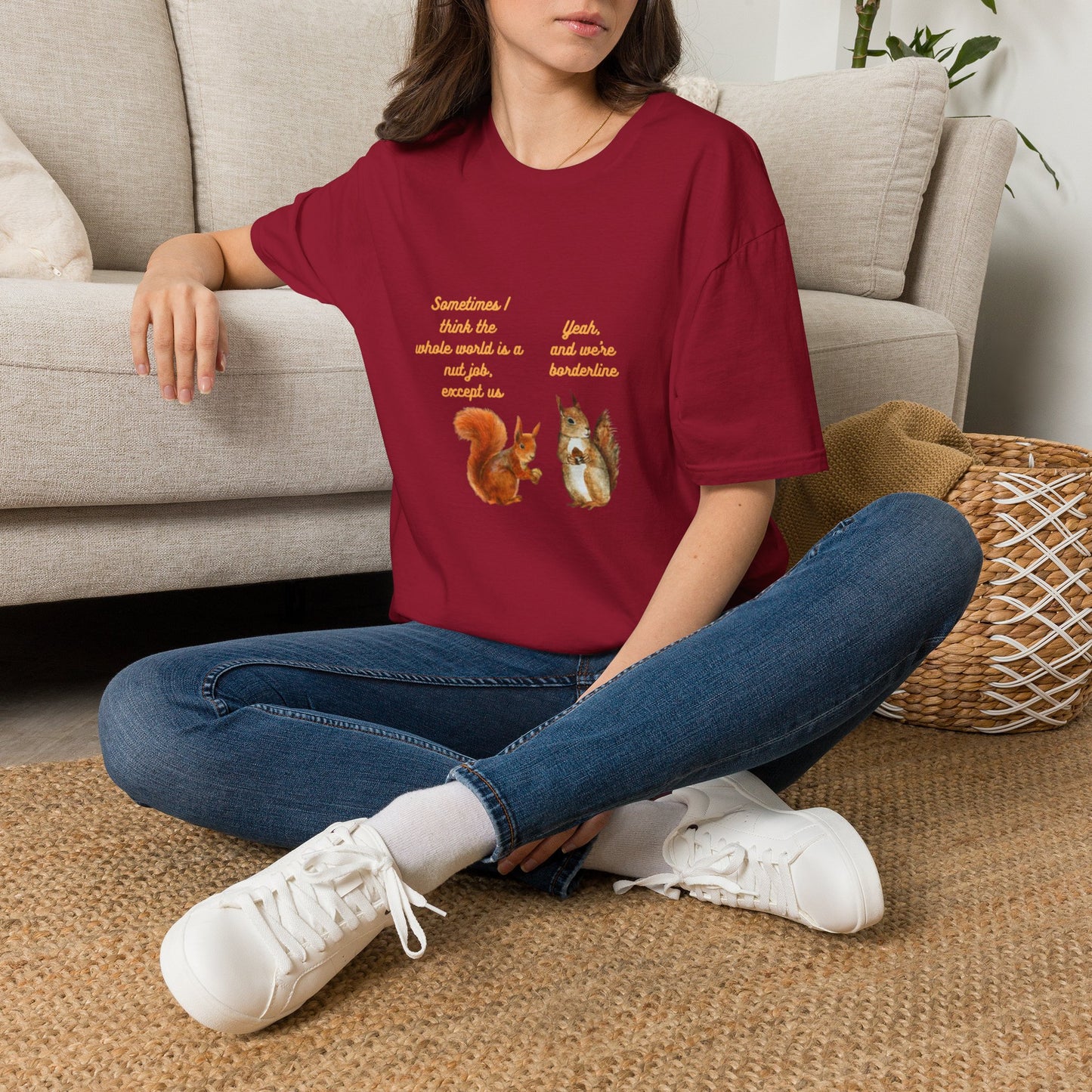 Squirrel Friends – Cute Squirrel Graphic T-Shirt for Gardeners & Nature Lovers