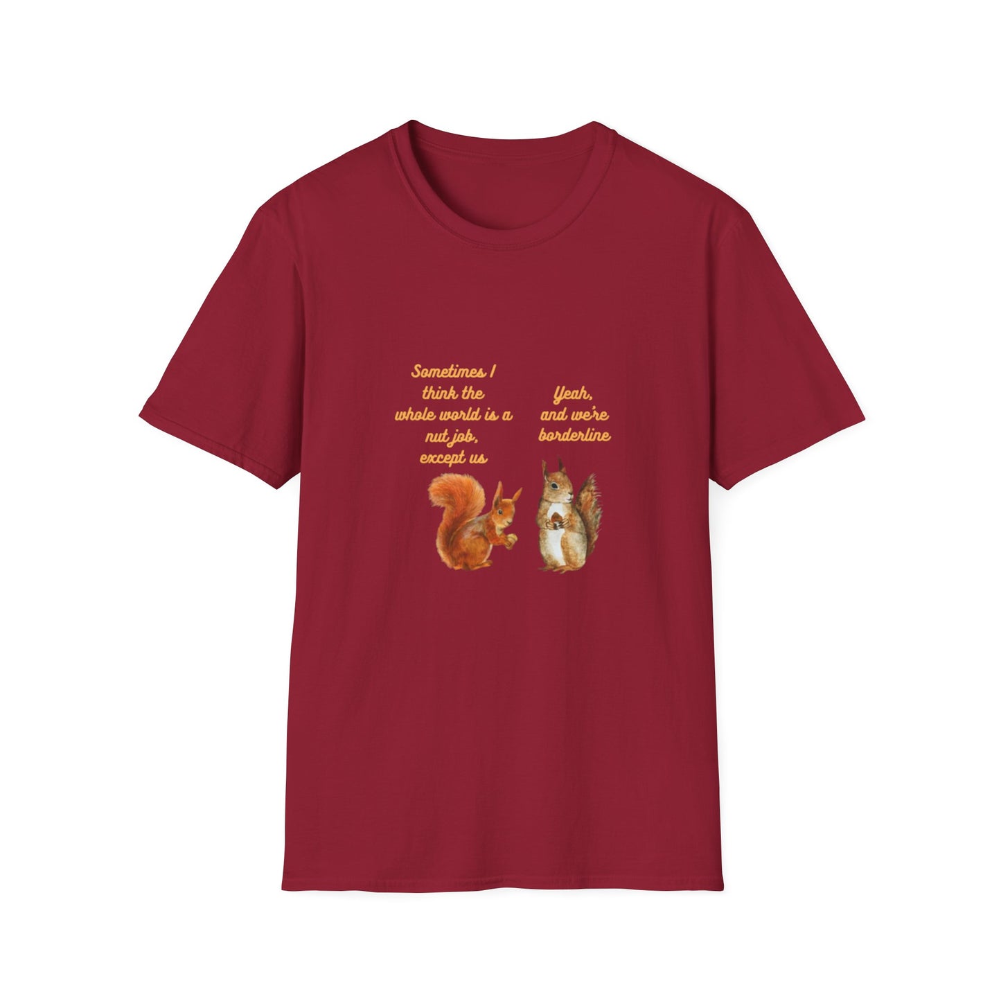 Squirrel Friends – Cute Squirrel Graphic T-Shirt for Gardeners & Nature Lovers