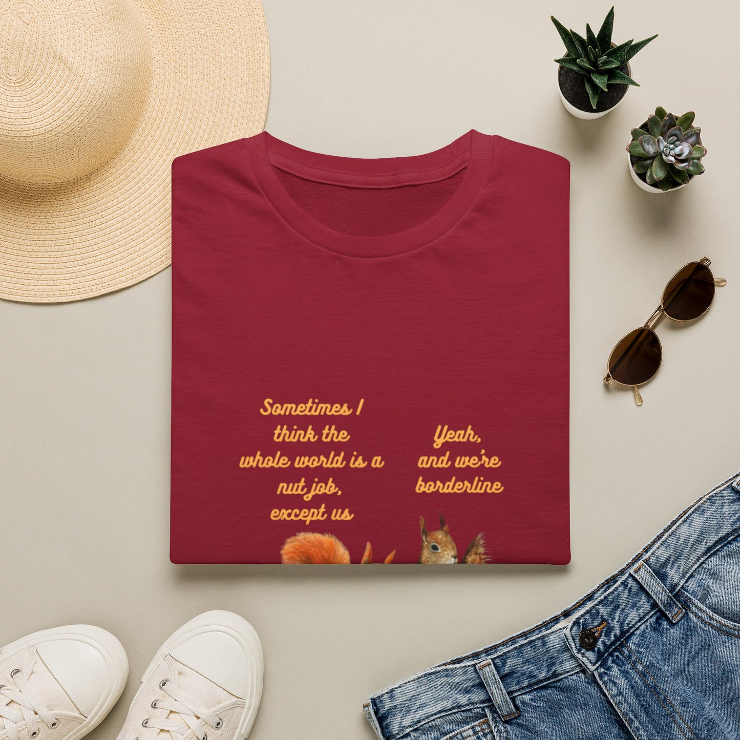 Squirrel Friends – Cute Squirrel Graphic T-Shirt for Gardeners & Nature Lovers