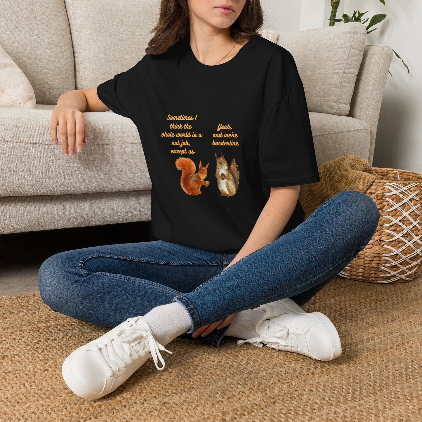 Squirrel Friends – Cute Squirrel Graphic T-Shirt for Gardeners & Nature Lovers