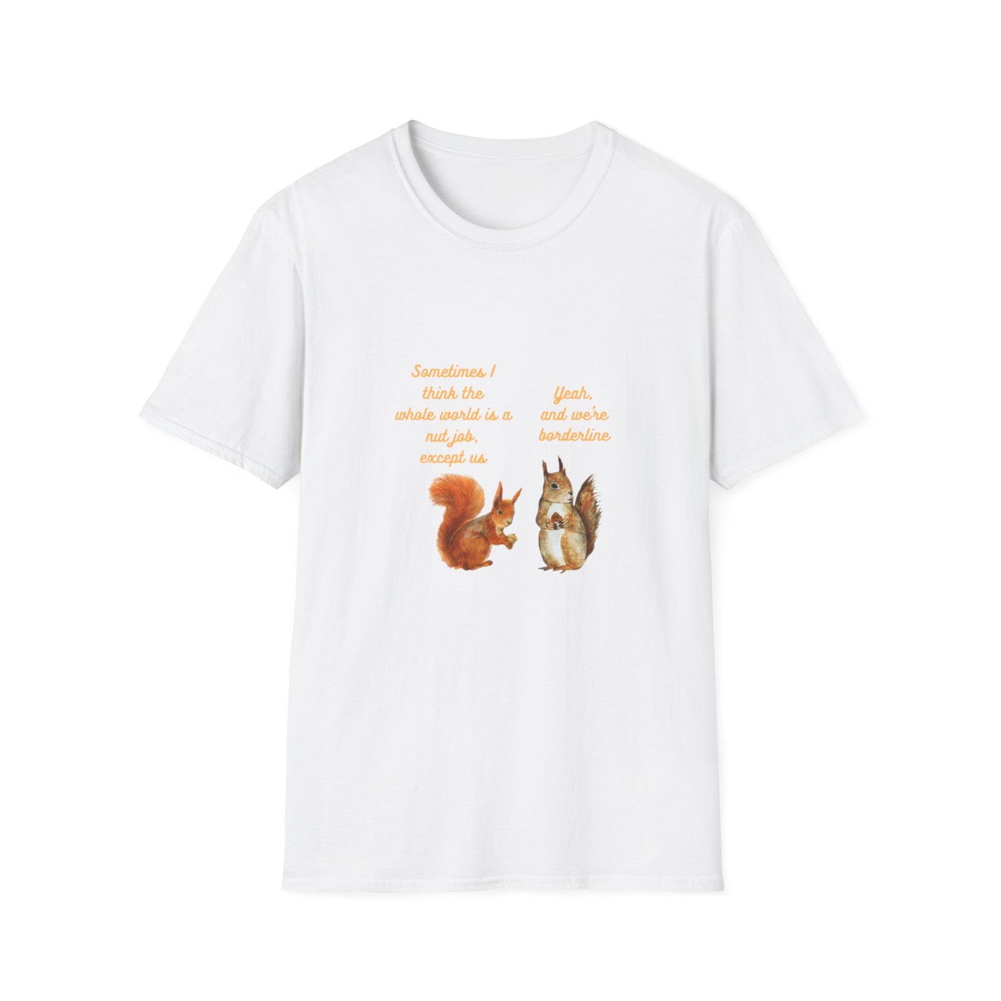 Squirrel Friends – Cute Squirrel Graphic T-Shirt for Gardeners & Nature Lovers