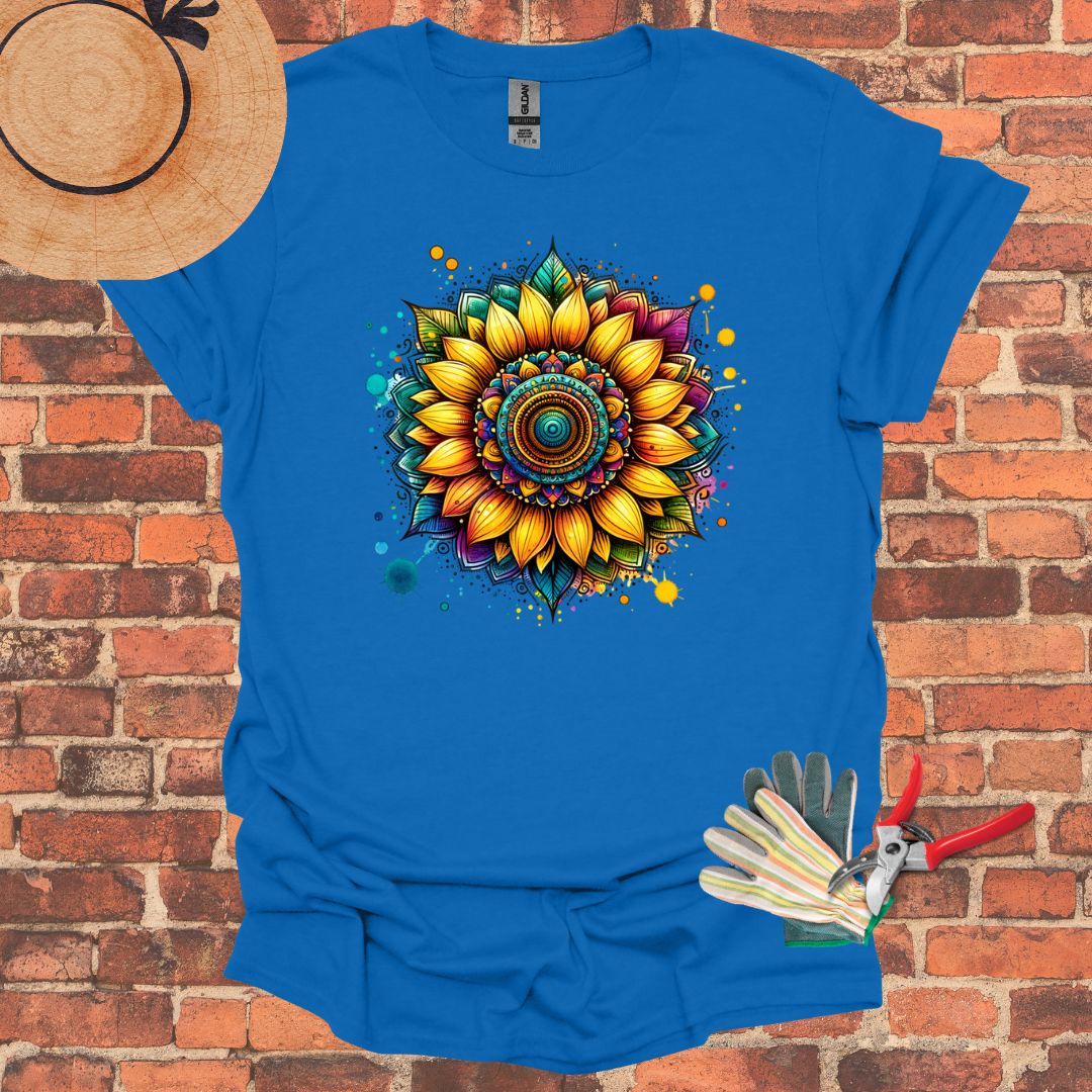 Sunflower gold and blue